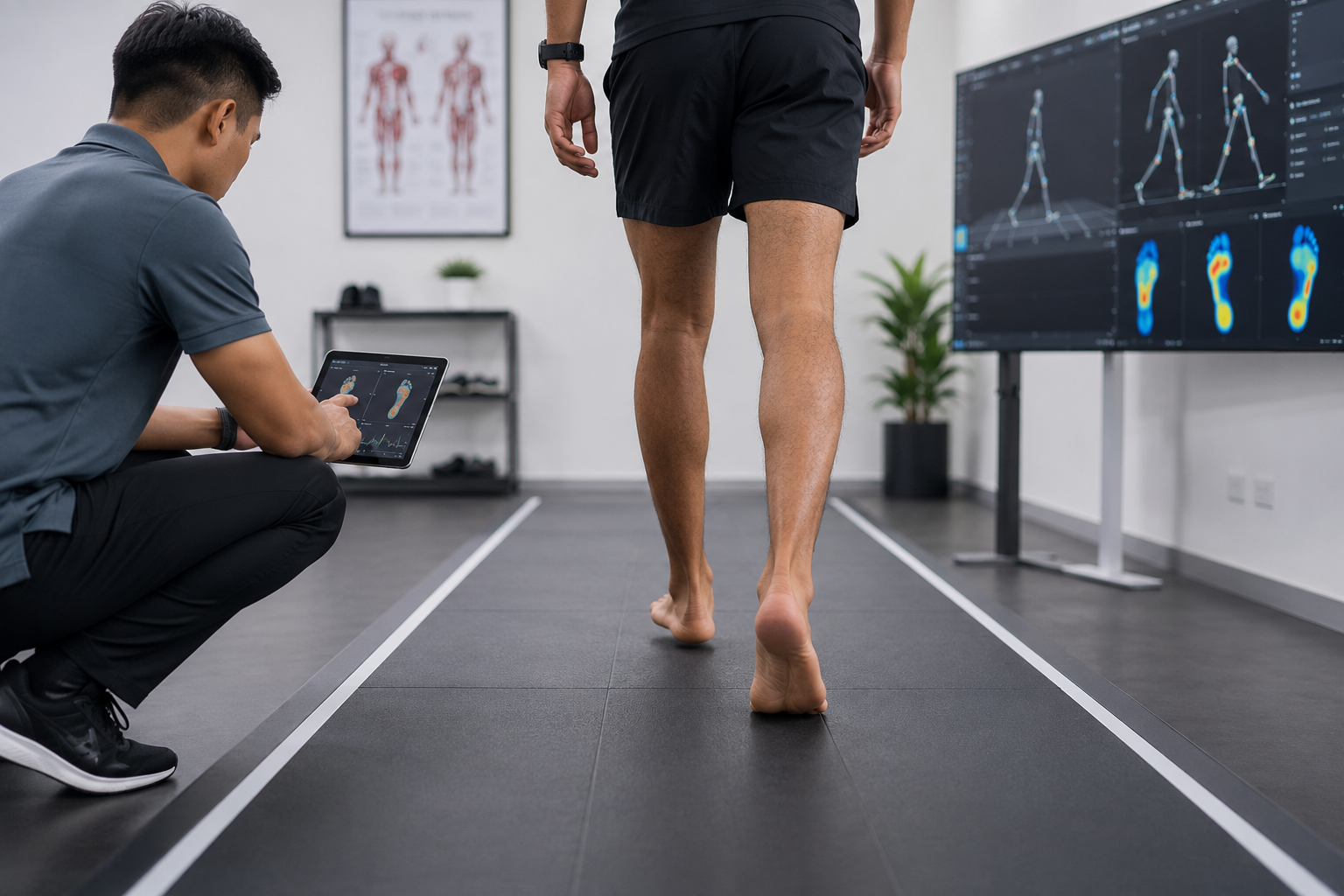 Biomechanical analysis of foot and lower limb movement